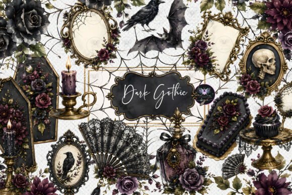 Download Dark Gothic Halloween Clipart - Gothic Collection