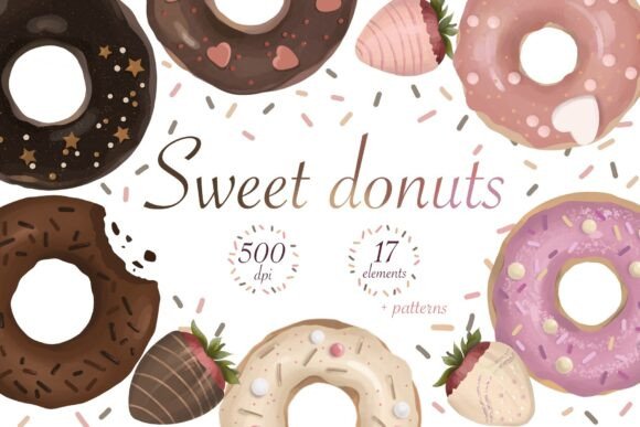 Download Donut Clipart, Sweet Bakery Food PNG - Premium Resources