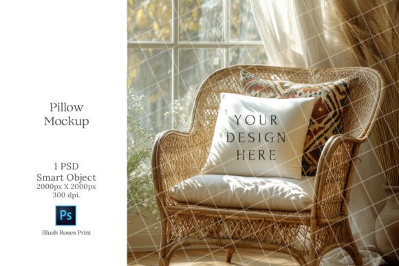 Download Boho Pillow Mockup PSD Smart Object HQ - Smart object Collection