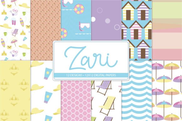 Download Summer Scrapbook Paper for Vacation - Summer scrapbook paper Collection